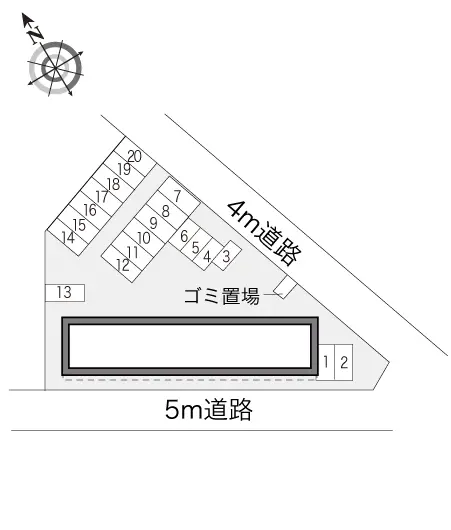 ★手数料０円★羽生市南２丁目　月極駐車場（LP）